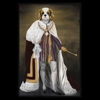 Monarch Dog Drawstring Bag