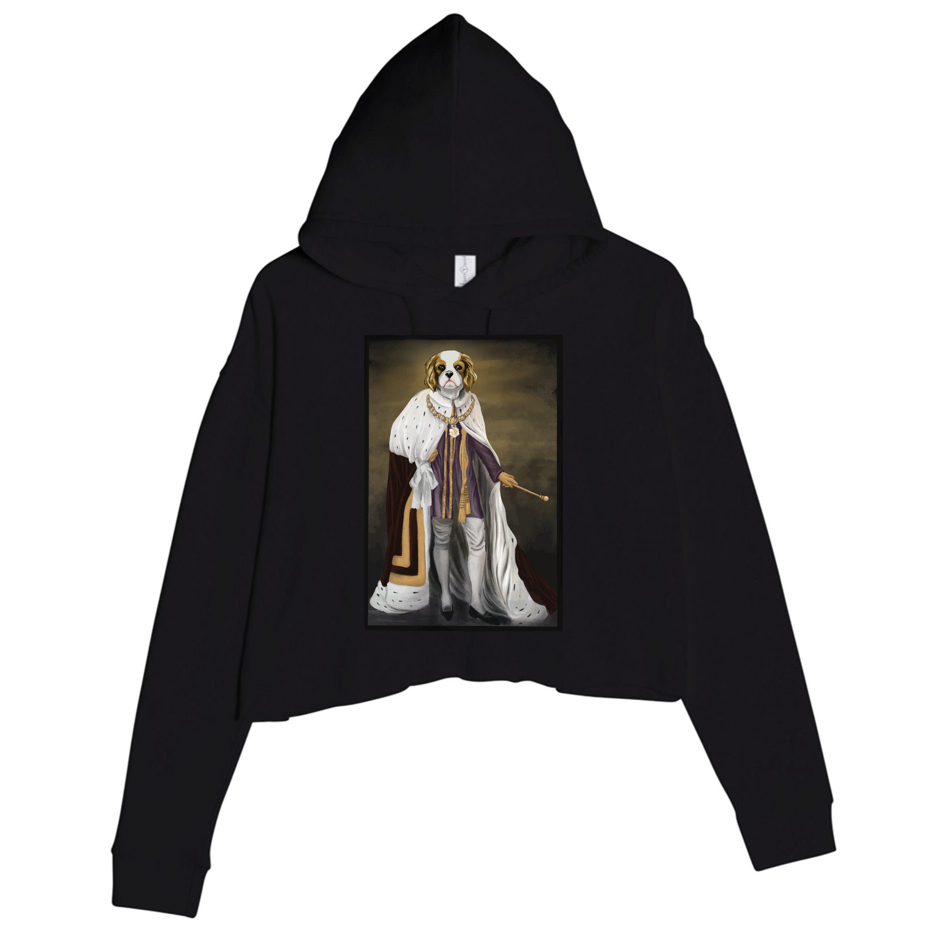 Monarch Dog Crop Fleece Hoodie