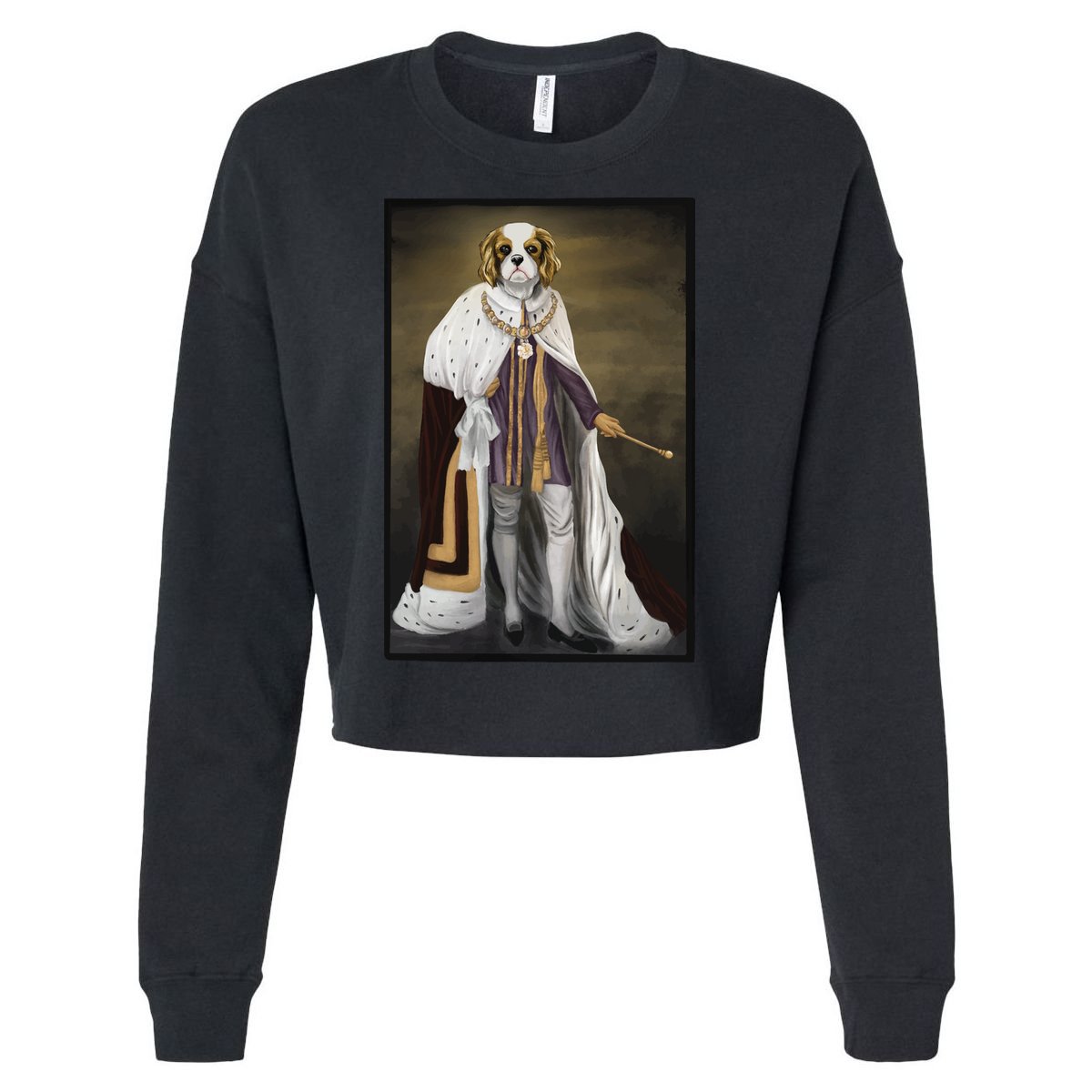 Monarch Dog Cropped Pullover Crew