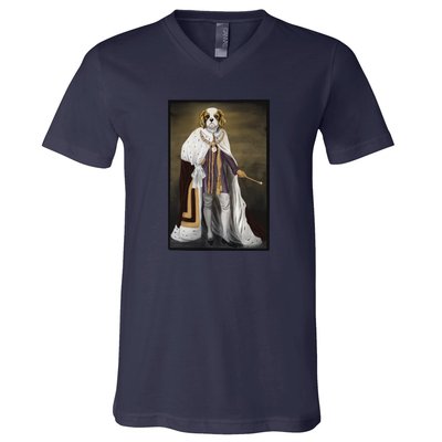 Monarch Dog V-Neck T-Shirt