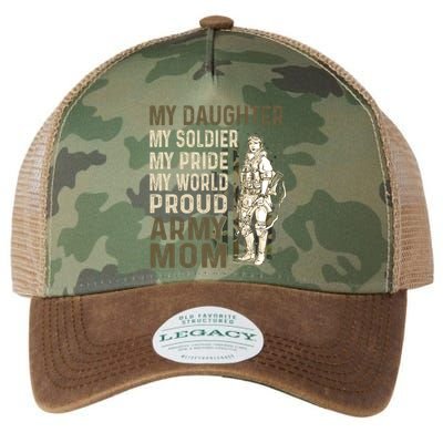 My Daughter My Soldier My Pride My World Army Mother Mom Legacy Tie Dye Trucker Hat