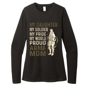 My Daughter My Soldier My Pride My World Army Mother Mom Womens CVC Long Sleeve Shirt