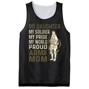 My Daughter My Soldier My Pride My World Army Mother Mom Mesh Reversible Basketball Jersey Tank