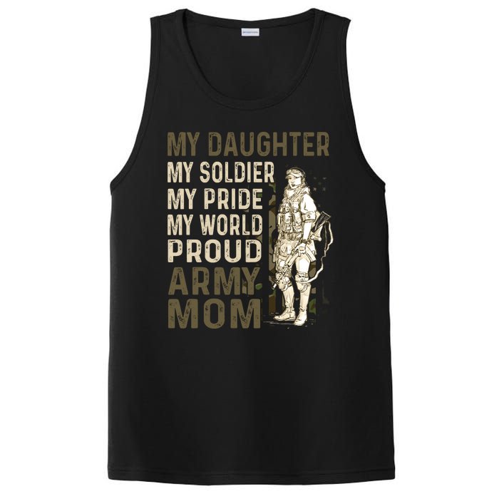 My Daughter My Soldier My Pride My World Army Mother Mom PosiCharge Competitor Tank