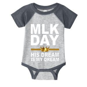 MLK Day Martin Luther King His Dream Is My Dream Infant Baby Jersey Bodysuit