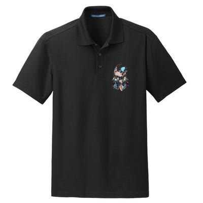 Moon Dreamcatcher Dry Zone Grid Polo