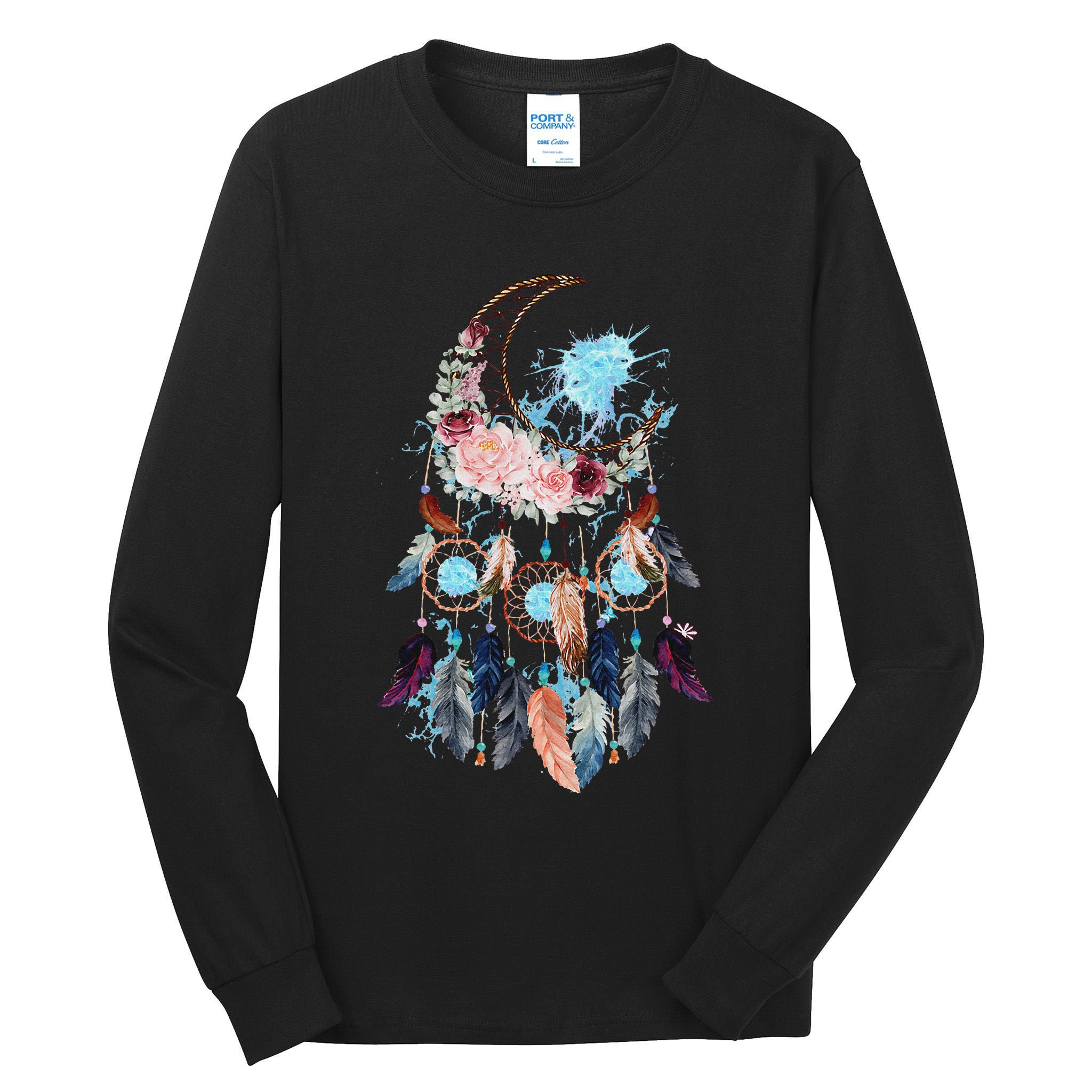 Moon Dreamcatcher Tall Long Sleeve T-Shirt