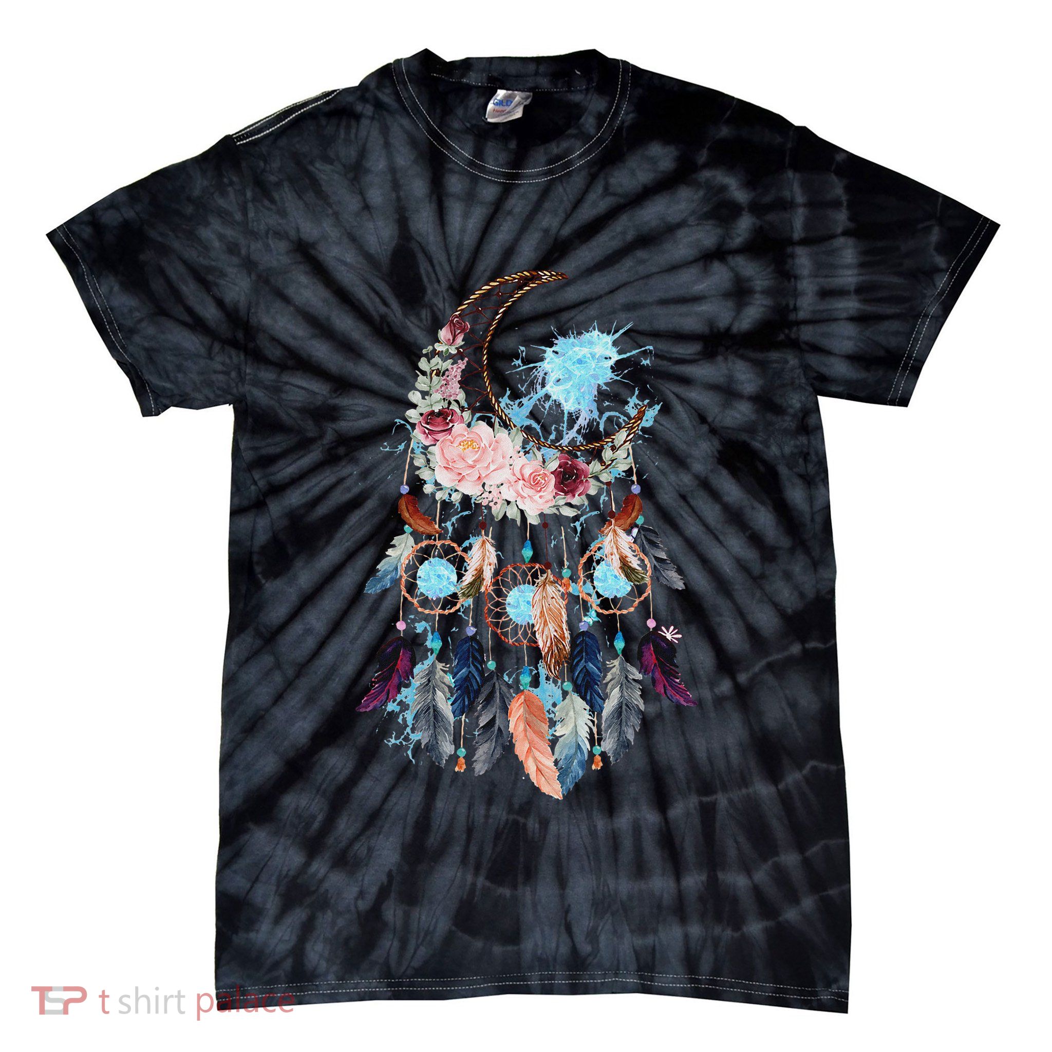 Moon Dreamcatcher Tie-Dye T-Shirt