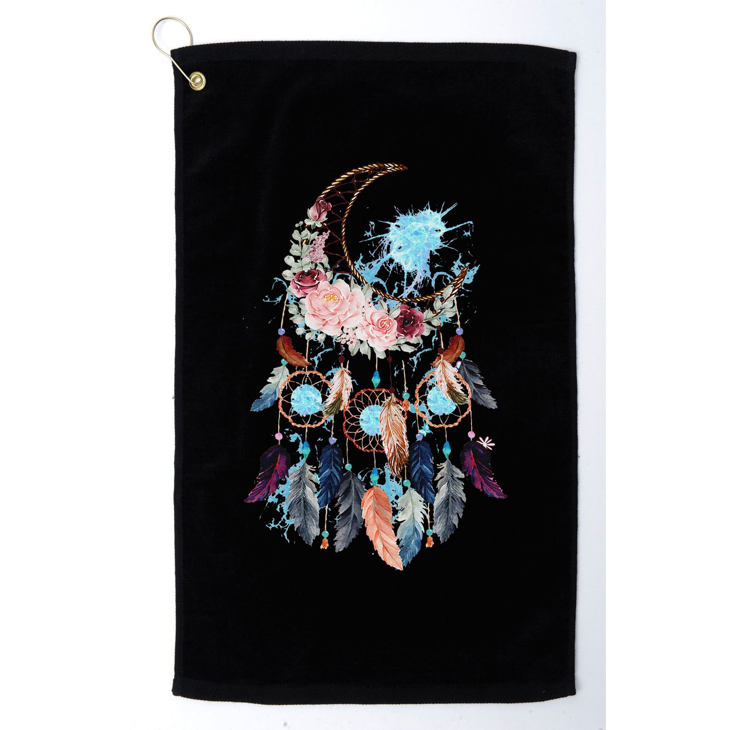 Moon Dreamcatcher Golf Towel