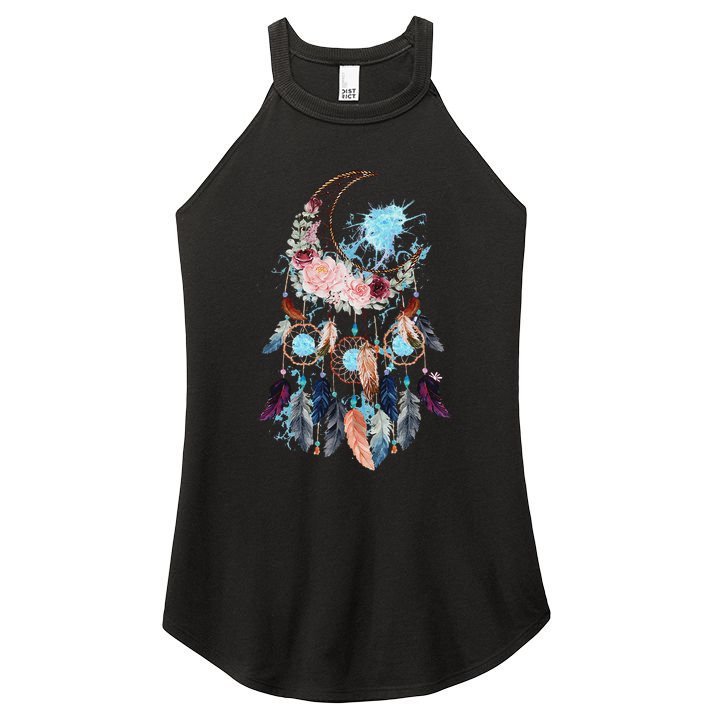 Moon Dreamcatcher Women's Perfect Tri Rocker Tank