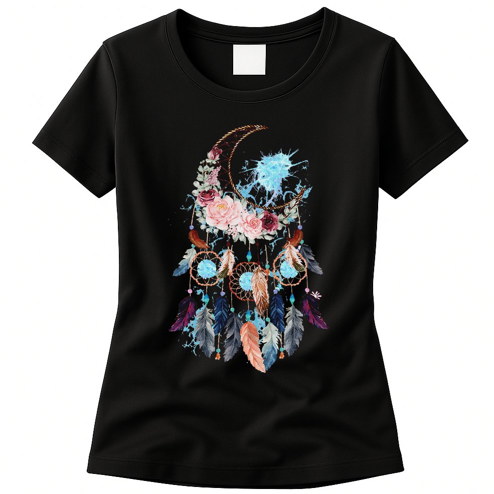 Moon Dreamcatcher Womens T-Shirt