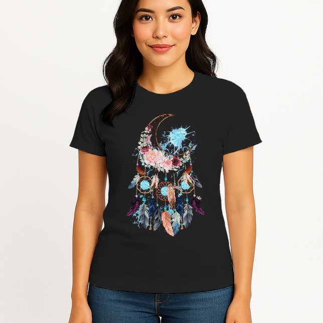 Moon Dreamcatcher Womens T-Shirt