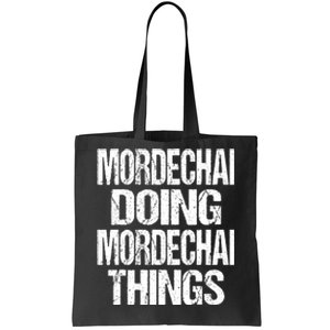 Mordechai Doing Mordechai Things Purim Tote Bag