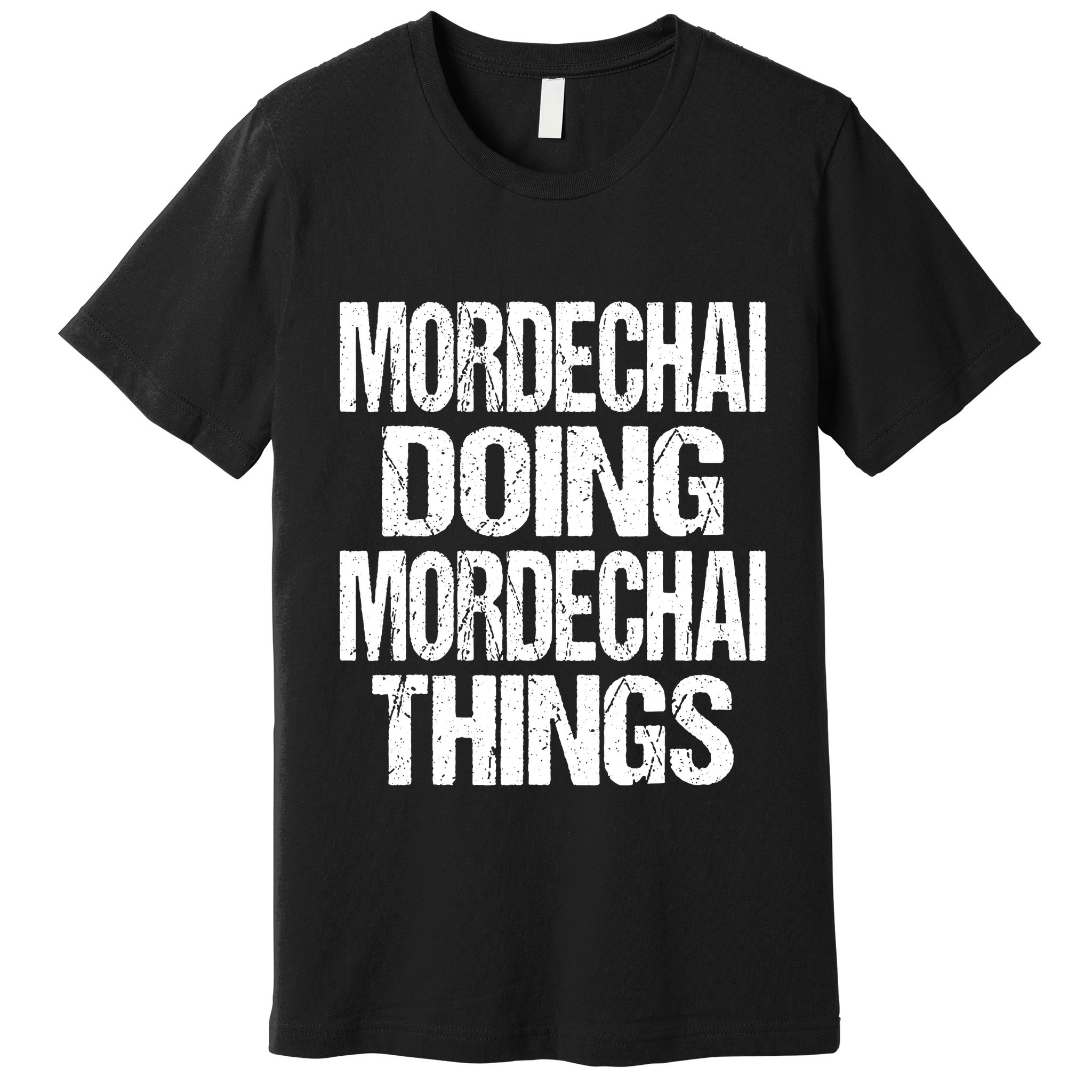 Mordechai Doing Mordechai Things Purim Premium T-Shirt