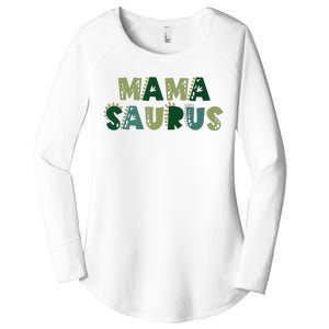 Mamasaurus Dadasaurus Matching Family Dinosaur Birthday Women's Perfect Tri Tunic Long Sleeve Shirt