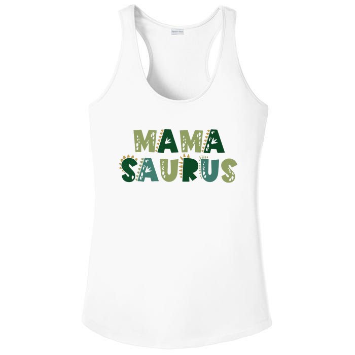 Mamasaurus Dadasaurus Matching Family Dinosaur Birthday Ladies PosiCharge Competitor Racerback Tank