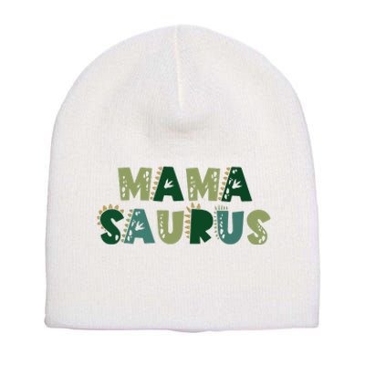 Mamasaurus Dadasaurus Matching Family Dinosaur Birthday Short Acrylic Beanie