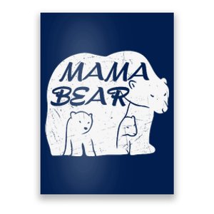 Mother's Day Mama Bear Plus Size Shirts For Mom Son Daughter Family Men Women Poster