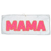 Mama Donut Mother Doughnut Lover Party Large Microfiber Waffle Golf Towel