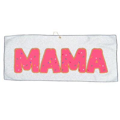 Mama Donut Mother Doughnut Lover Party Large Microfiber Waffle Golf Towel