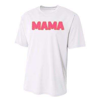 Mama Donut Mother Doughnut Lover Party Performance Sprint T-Shirt