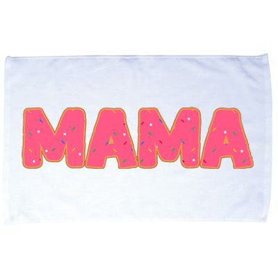 Mama Donut Mother Doughnut Lover Party Microfiber Hand Towel