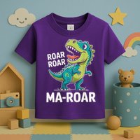 Ma-Roar Dinosaur Mom Quote Family Toddler T-Shirt