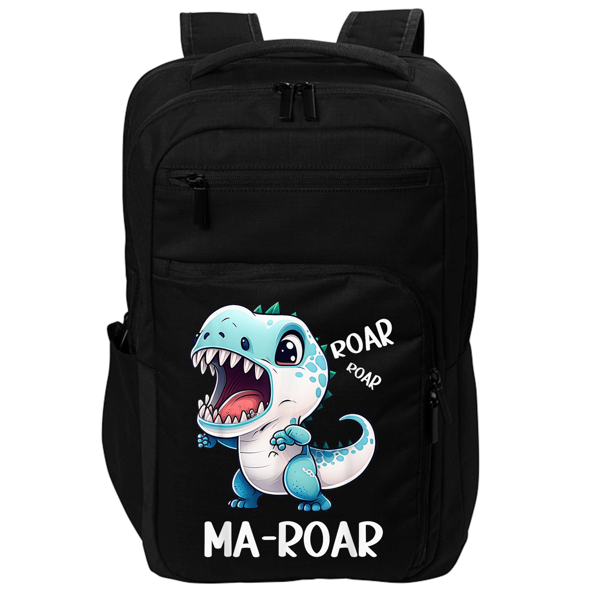 Ma-Roar Dinosaur Mom Quote Impact Tech Backpack
