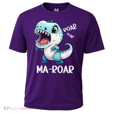 Ma-Roar Dinosaur Mom Quote Performance Shirt