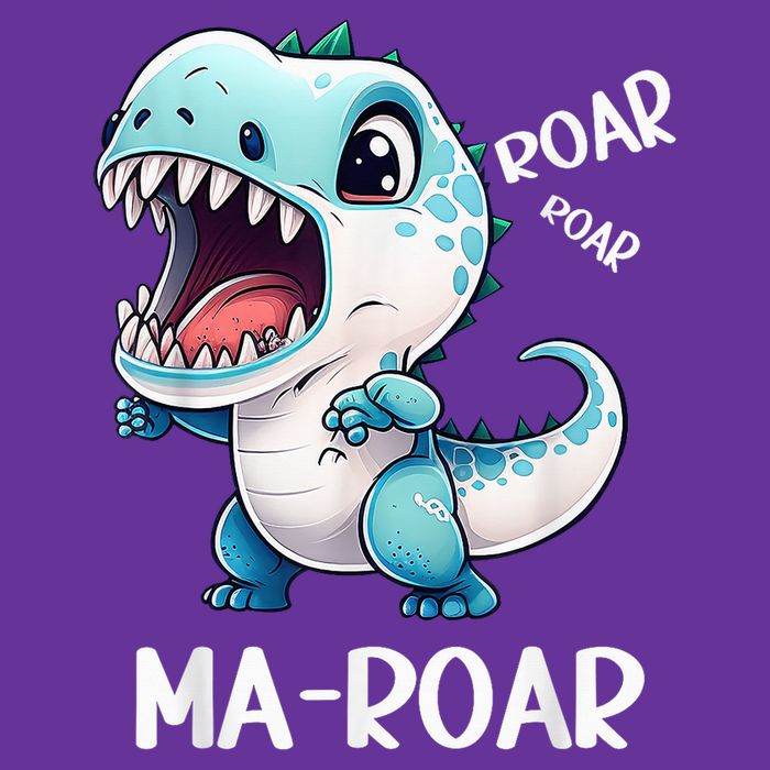 Ma-Roar Dinosaur Mom Quote Womens T-Shirt