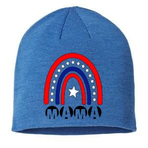 Mothers Days Mama Rainbow America 4th Of July Mother Day Gift Sustainable Beanie