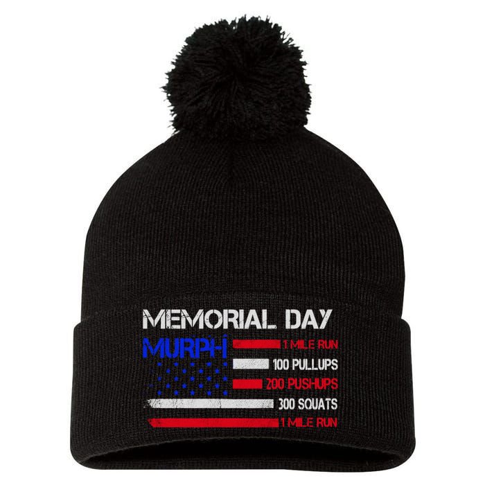 Memorial Day Murph Gift Us Military Gift Pom Pom 12in Knit Beanie