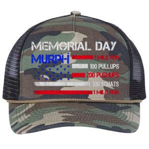 Memorial Day Murph Gift Us Military Gift Retro Rope Trucker Hat Cap