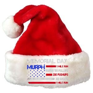 Memorial Day Murph Gift Us Military Gift Premium Christmas Santa Hat