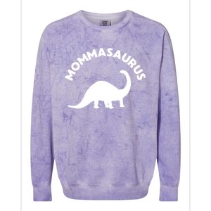 Mommasaurus Dinosaur Momma Gift For Mom Gift Colorblast Crewneck Sweatshirt