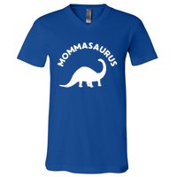 Mommasaurus Dinosaur Momma Gift For Mom Gift V-Neck T-Shirt