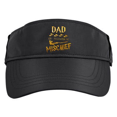 Magical Dad Manager Of Mischief Birthday Family Matching Adult Drive Performance Visor