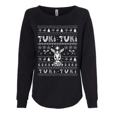 Mi Donkey Mexican Tuki Tuki Donkey Latino Xmas Feliz Navidad Womens California Wash Sweatshirt