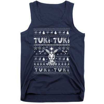 Mi Donkey Mexican Tuki Tuki Donkey Latino Xmas Feliz Navidad Tank Top