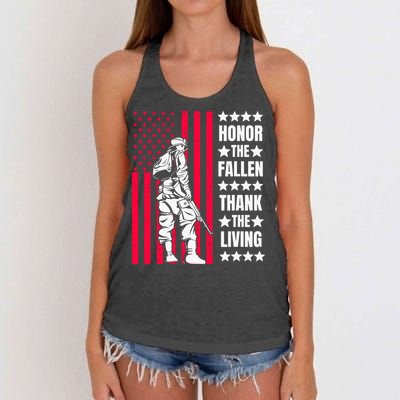 Memorial Day Women's Knotted Racerback Tank