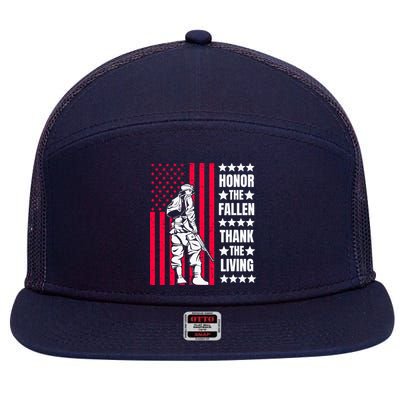 Memorial Day 7 Panel Mesh Trucker Snapback Hat