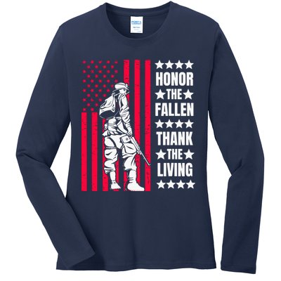 Memorial Day Ladies Long Sleeve Shirt