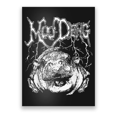 Moo Deng (Metal) Poster
