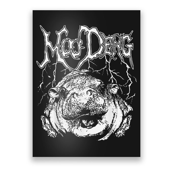 Moo Deng (Metal) Poster