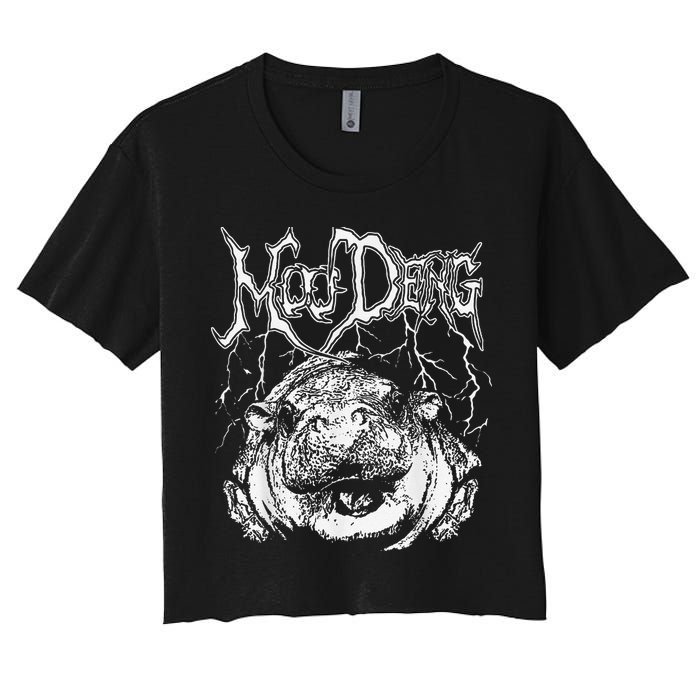 Moo Deng (Metal) Women's Crop Top Tee