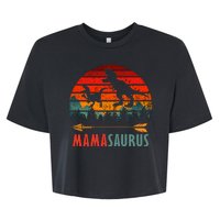 Mama Dinosaur Bella+Canvas Jersey Crop Tee