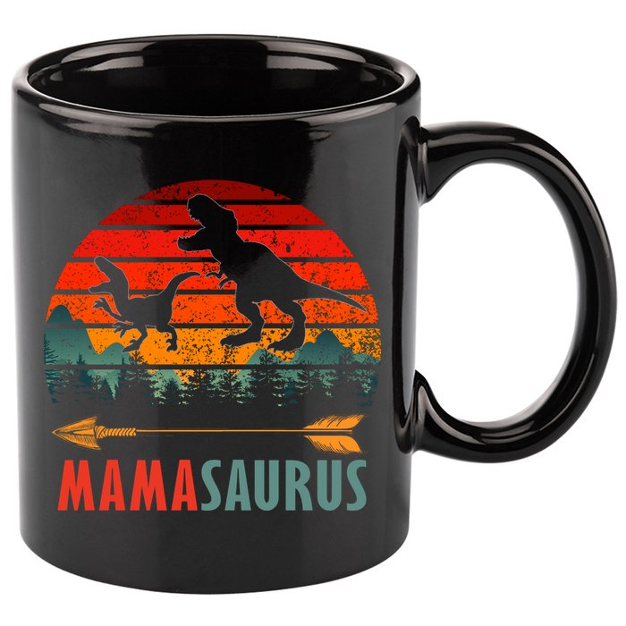 Mama Dinosaur 11oz C Handle Ceramic Mug
