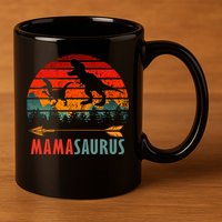Mama Dinosaur 11oz C Handle Ceramic Mug
