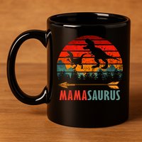 Mama Dinosaur 11oz C Handle Ceramic Mug