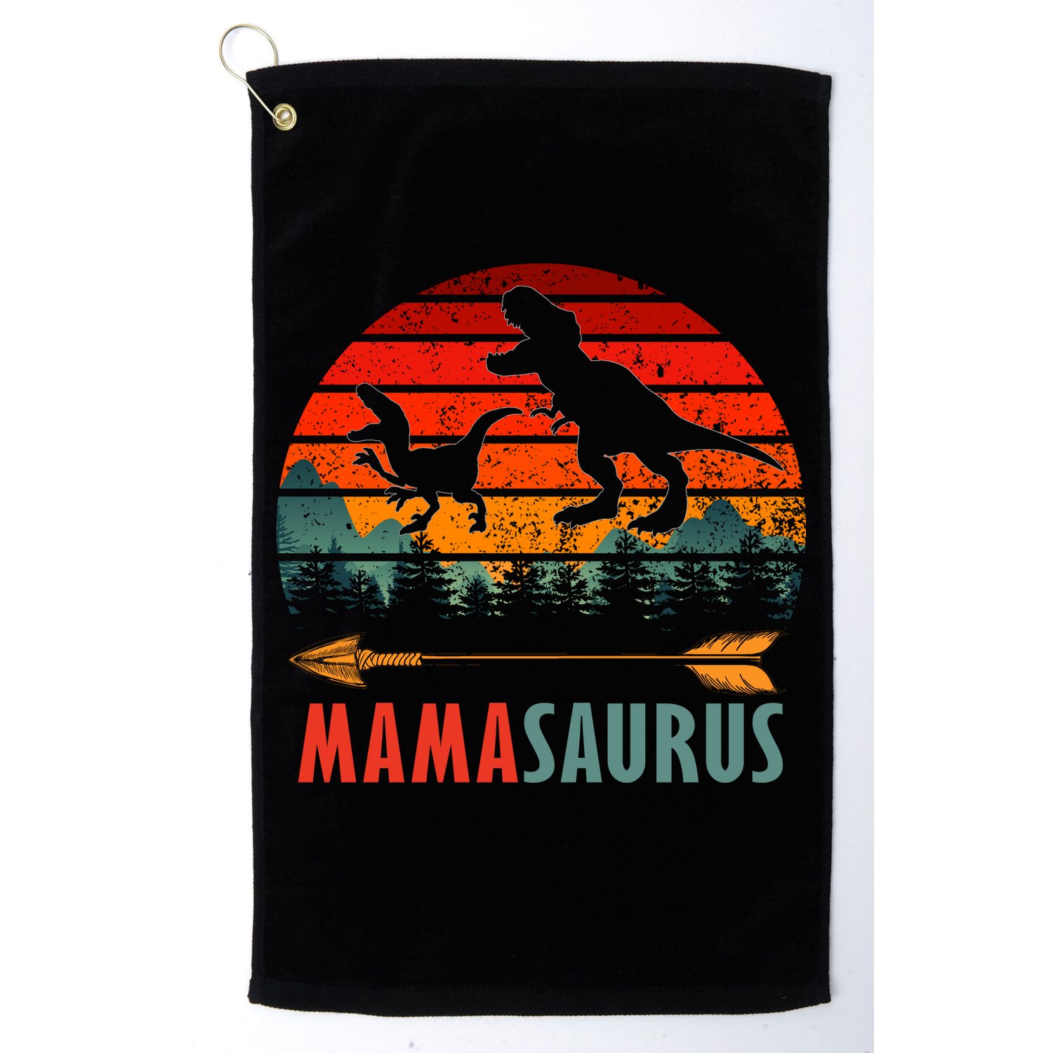 Mama Dinosaur Golf Towel
